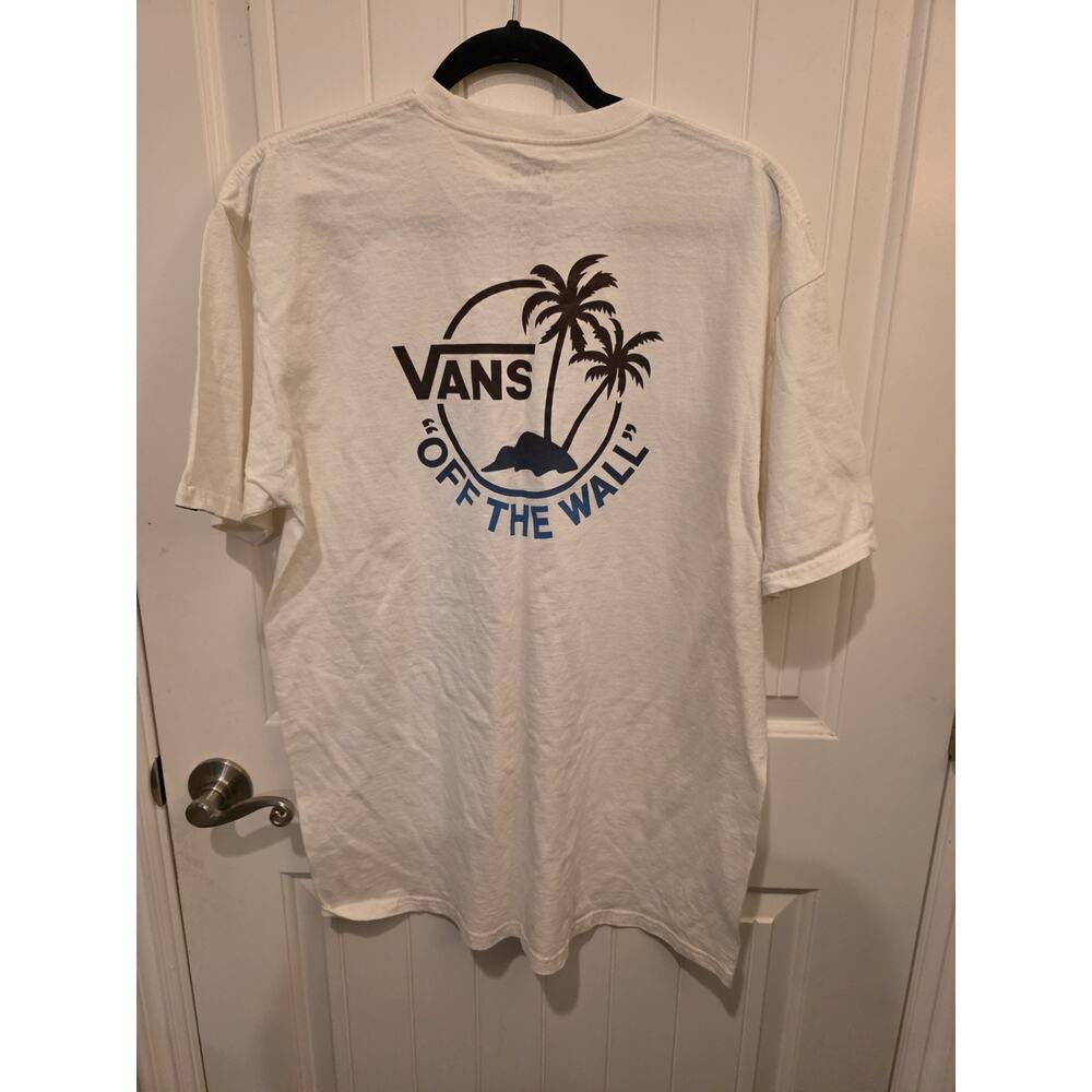 VAN'S CLASSIC "Classic Mini Dual Tee" MEN'S WHITE MULTI-COLOR T-SHIRT X-LARGE